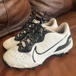 Nike White and Black Cleats